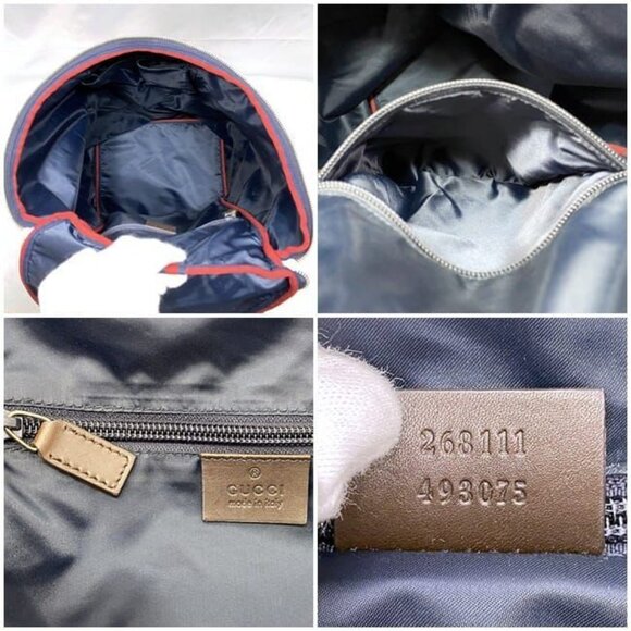 Gucci Backpack Navy Gray Diamante main image 6